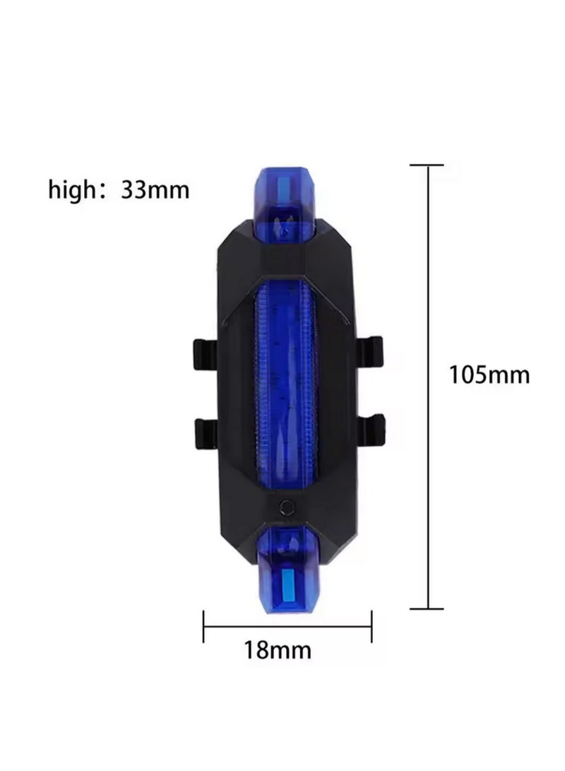 1pcs Bicycle Taillight USB Rechargeable MTB Road Mountain Bike Safety Warning Tail Light LED Bike Flashing Rear Lamp for Night Riding - Image 3