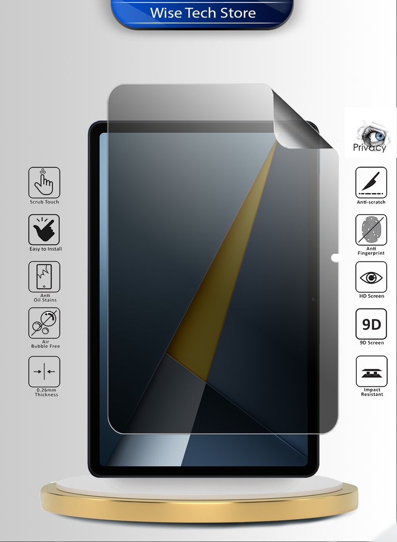 دبليو تيك شاومي بوكو باد M1 (12.1 بوصة) 2025 واقي شاشة شفاف رقيق ومرن من هيدروجيل نقي مضاد للتجسس / مضاد للخصوصية (TSHFMP) - شفاف - Image 2