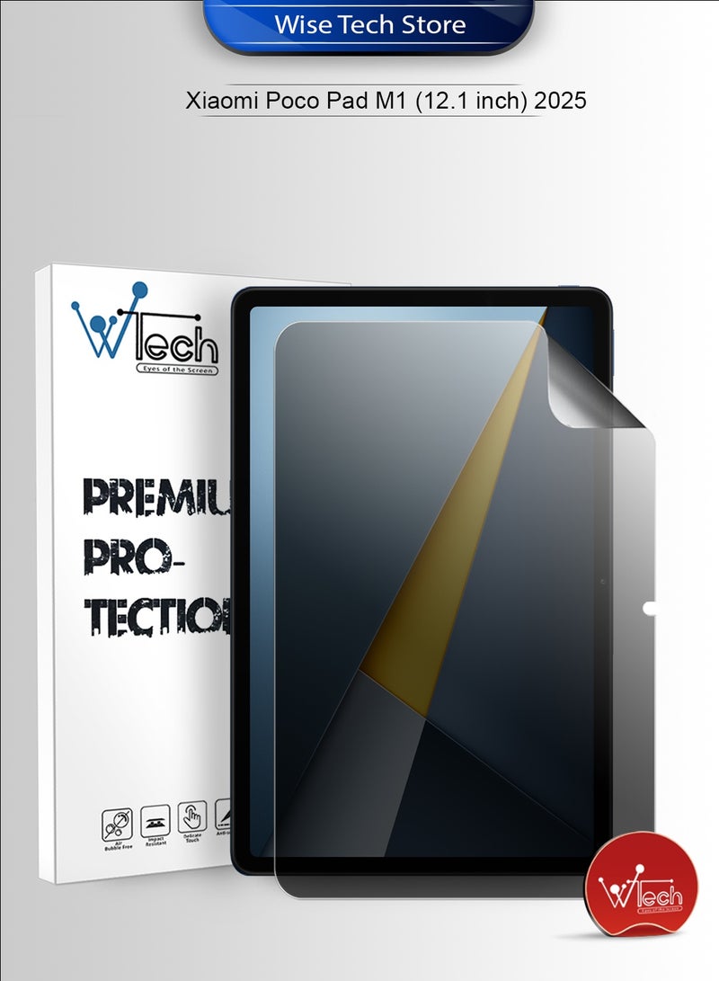 دبليو تيك شاومي بوكو باد M1 (12.1 بوصة) 2025 واقي شاشة شفاف رقيق ومرن من هيدروجيل نقي مضاد للتجسس / مضاد للخصوصية (TSHFMP) - شفاف - Image 1