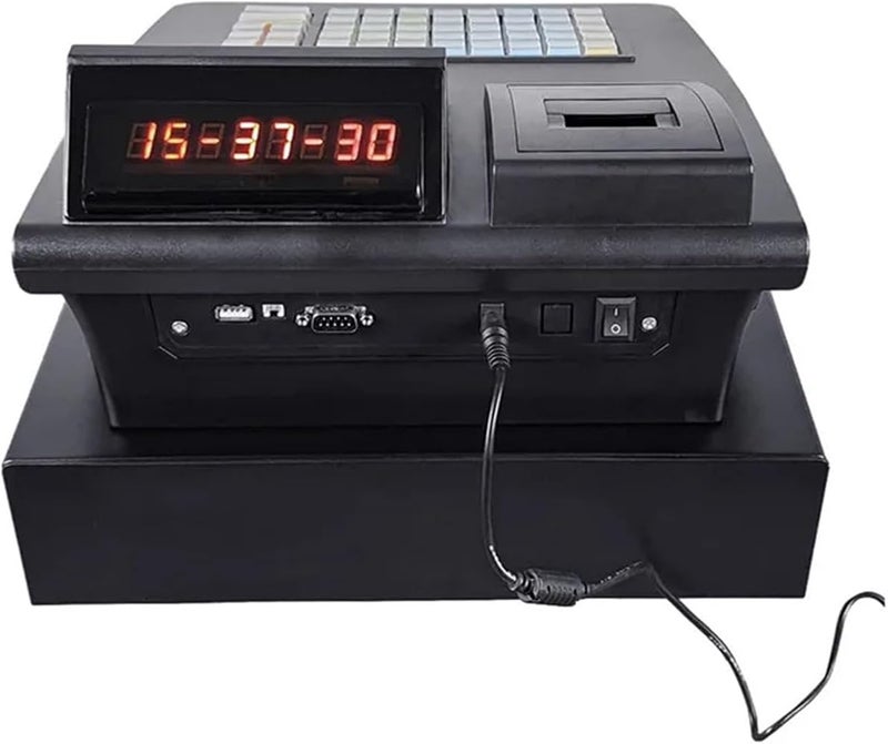 ROOUIO Cash Register, Supermarket Retail Restaurant Store English Version Cash Register, Built-in 58mm Receipt Printer Suitable For All Industries - Image 3