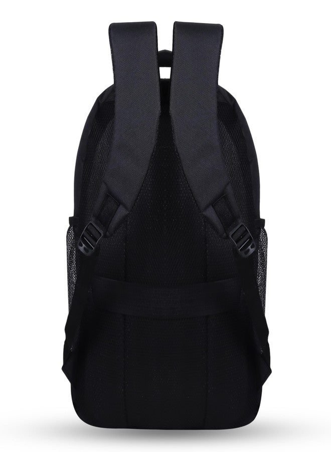 FERNWEH Black Laptop Backpack - Fits 13 to 17 Inch Laptops - 3 Spacious Compartments, 18 x 12 Inch Travel & Office Backpack for Men & Women - Image 3