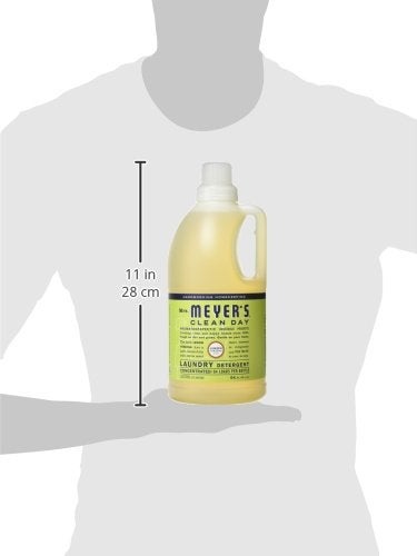 MRS. MEYER'S CLEAN DAY Liquid Laundry Detergent, Biodegradable Formula Infused with Essential Oils, Lemon Verbena, 64 oz - Pack of 2 (128 Loads) - Image 3