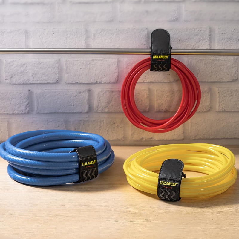 Trilancer Elastic Cinch Straps with Anti-Slip Strips, 12 "x 2"(8 Pack) Heavy Duty Multipurpose Hook and Loop Straps for Extension Cords, Cables, Ropes, Hoses, Bike, Pant Garters - Image 4