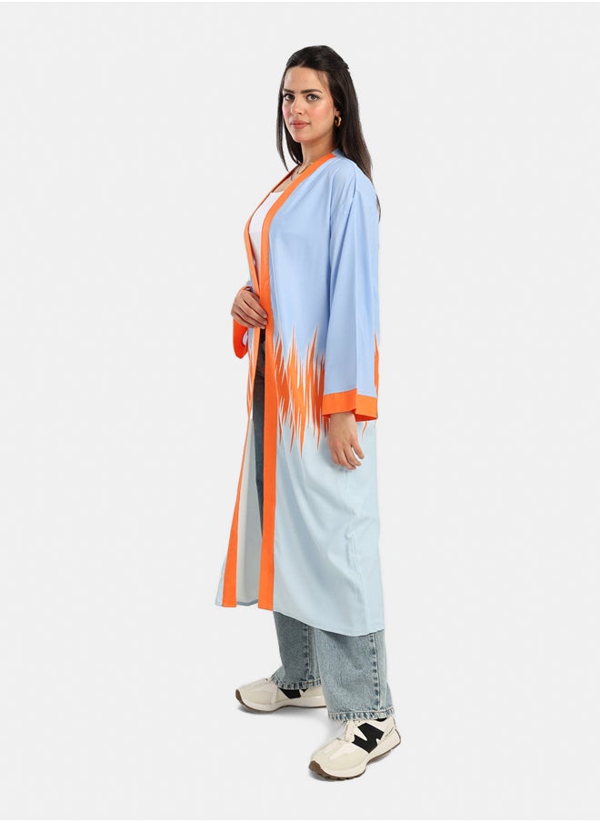 Carina - Color Block Midi Kimono - Image 1