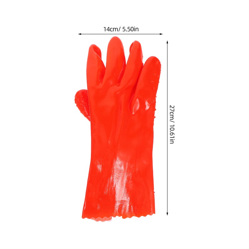 6 Pairs Sewer Gloves Heavy Duty PVC Gloves Reusable PVC Sewer Gloves For Fishing Gardening And Plumbing Tasks - Image 3