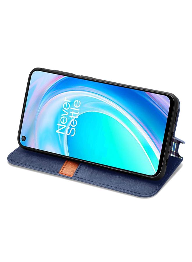 S-TOP Case For OnePlus Nord CE 2 Lite 5G Cubic Grid Pressed Magnetic Leather Phone Case - Image 4