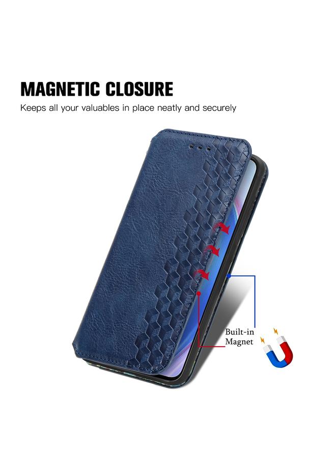 S-TOP Case For OnePlus Nord CE 2 Lite 5G Cubic Grid Pressed Magnetic Leather Phone Case - Image 5