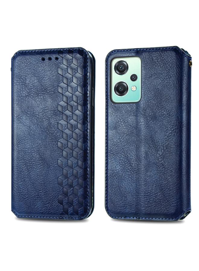 S-TOP Case For OnePlus Nord CE 2 Lite 5G Cubic Grid Pressed Magnetic Leather Phone Case - Image 2