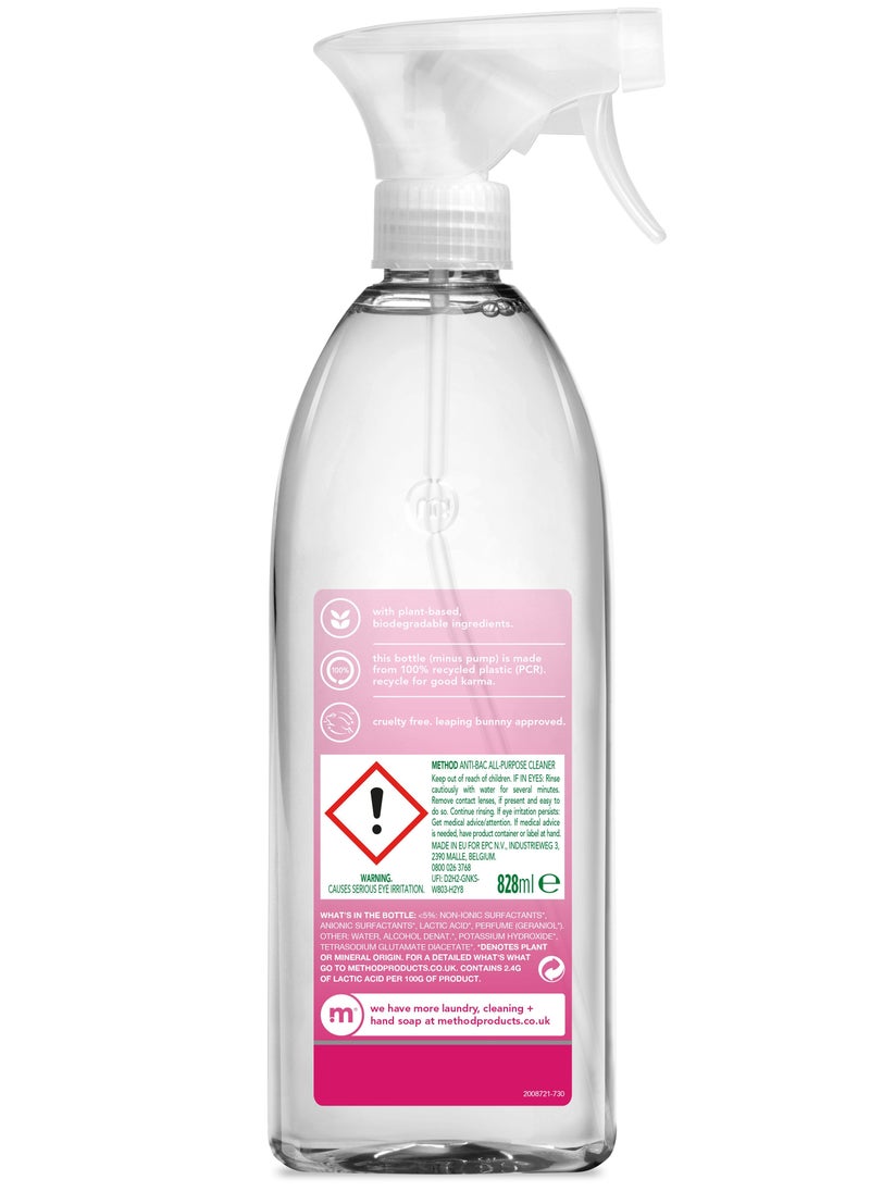 Method - Antibacterial All Purpose Cleaner Spray Wild Rhubarb 828ml - Image 1