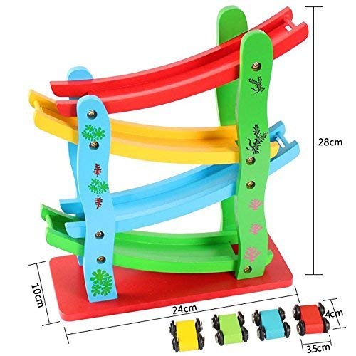 Storio Ramp Racer Toy with 4 Cars, 4 Ramps and Race Tracks | Best Gift for 1, 2, 3 Toddlers, Boys & Girls Kids – Educational Vehicle Toys - Image 3
