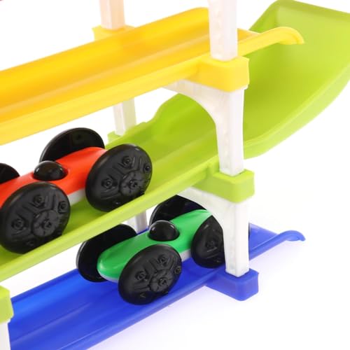 Storio Ramp Racer Toy with 4 Cars, 4 Ramps and Race Tracks | Best Gift for 1, 2, 3 Toddlers, Boys & Girls Kids – Educational Vehicle Toys - Image 2