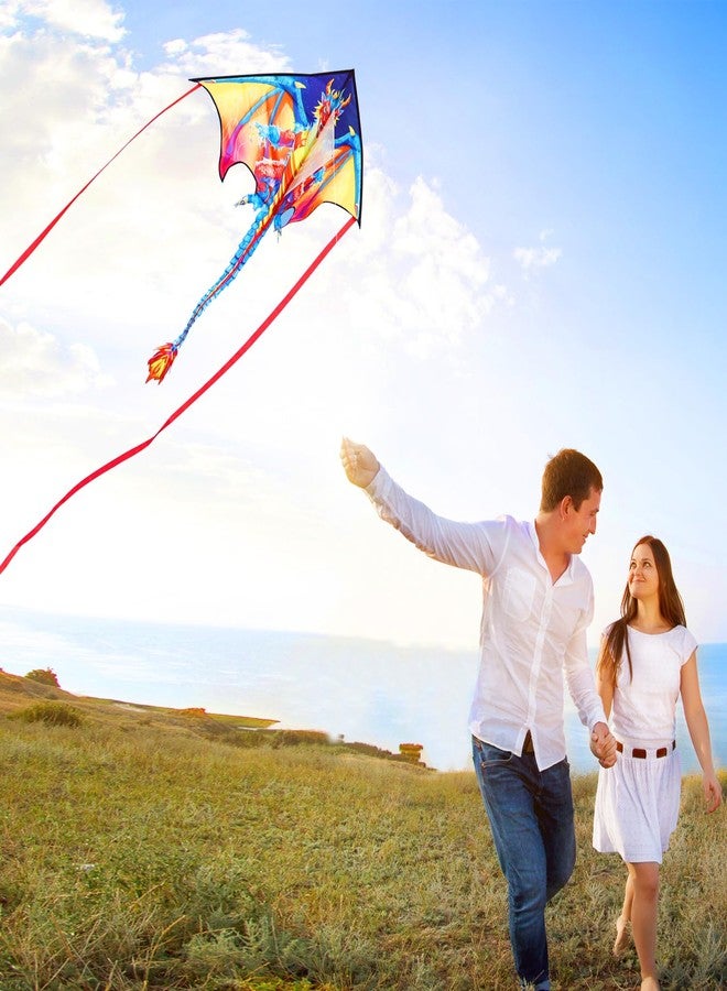 HONBO Kite for Children and Adults, Children's Kite with Long Tail, Kite Cord Included - Image 3