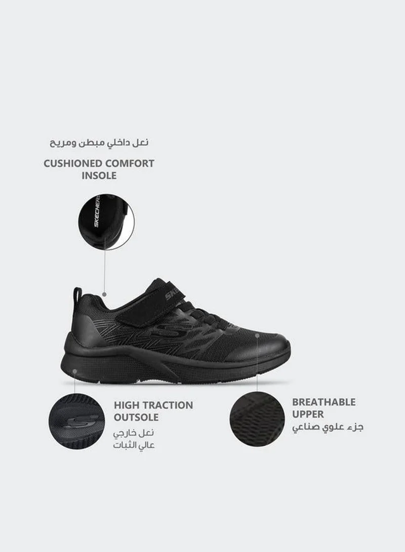 Skechers Kids Microspec Hook & Loop School Shoes