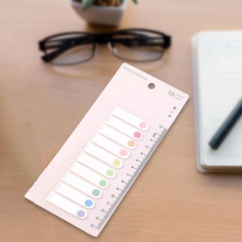 كلاراكو علامات تبويب فهرس الملاحظات اللاصقة، علامات فهرس الصفحات للمكتب والمدرسة والمنزل، لتصنيف الملفات، نقاط - Image 4