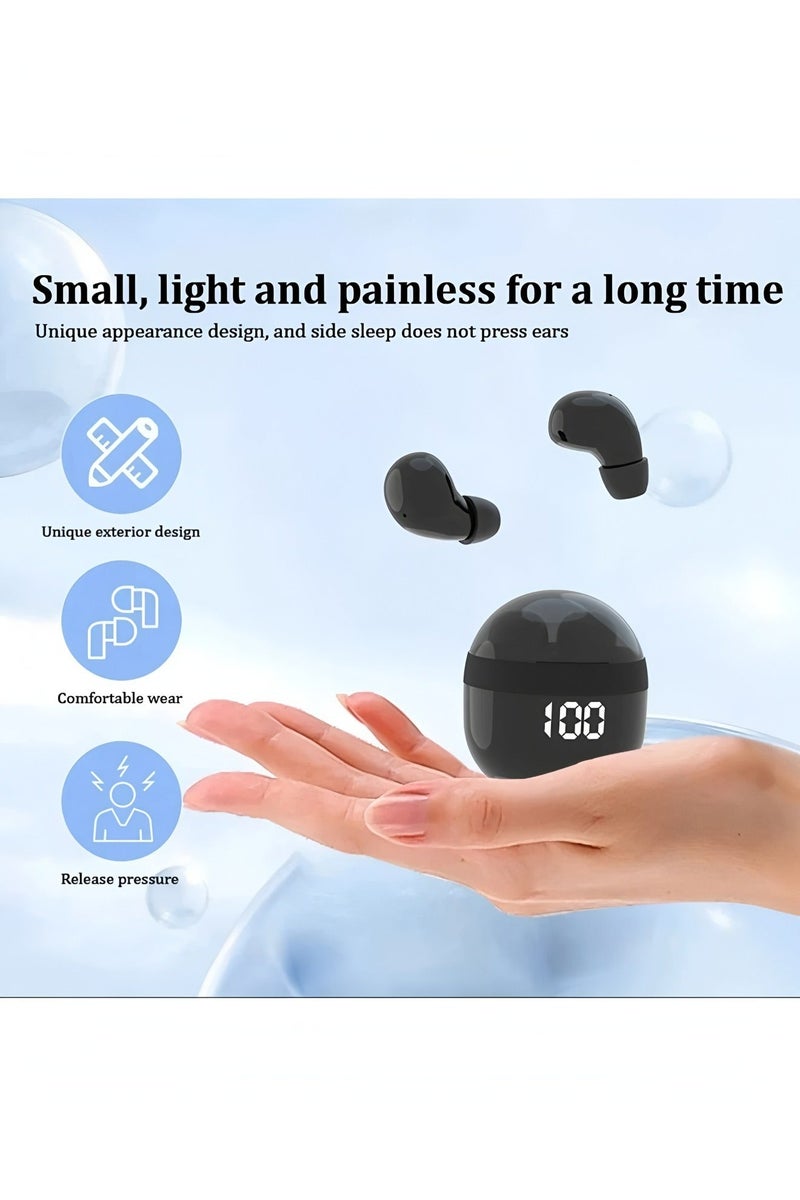 أبلينم سماعات أذن لاسلكية بتقنية بلوتوث 5.3 SK18 غير مرئية للنوم TWS سماعات أذن رياضية مضادة للماء ومضادة للضوضاء وسماعات أذن - Image 4