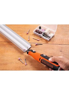BLACK+DECKER Cordless Multifunctional Rotary Tool With 37 Accessories 7.2V 1.5 Ah Orange Black Bcrt8I Xj  - Image 4