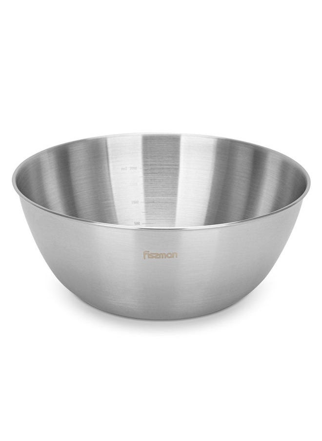 Fissman Mixing Bowl 24x10.5cm / 2.0 Ltr Stainless Steel  - Image 1