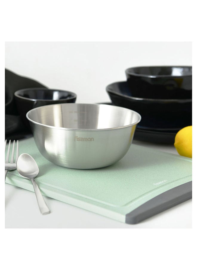 Fissman Mixing Bowl 24x10.5cm / 2.0 Ltr Stainless Steel  - Image 4