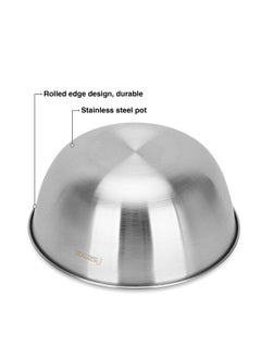 Fissman Mixing Bowl 24x10.5cm / 2.0 Ltr Stainless Steel  - Image 3