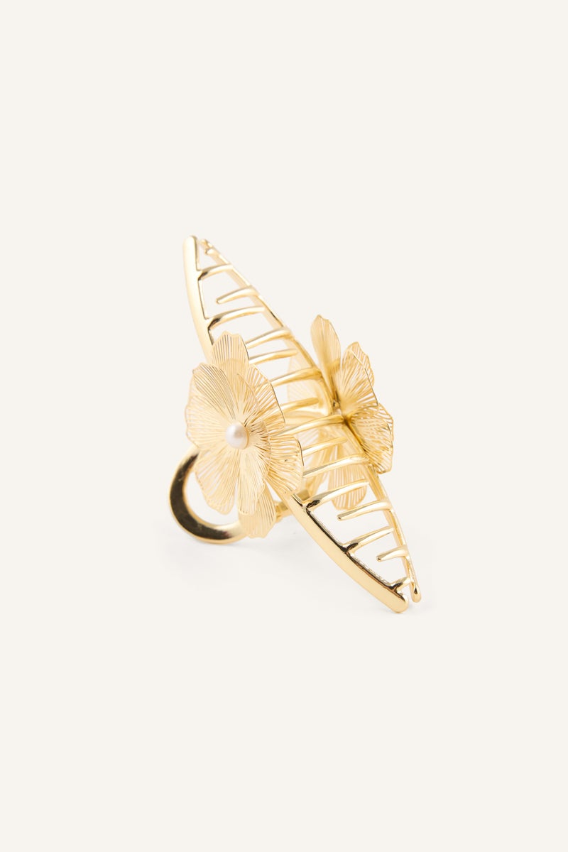 DeFacto Gold Woman Woman Floral Hair Clips Casual - Image 3