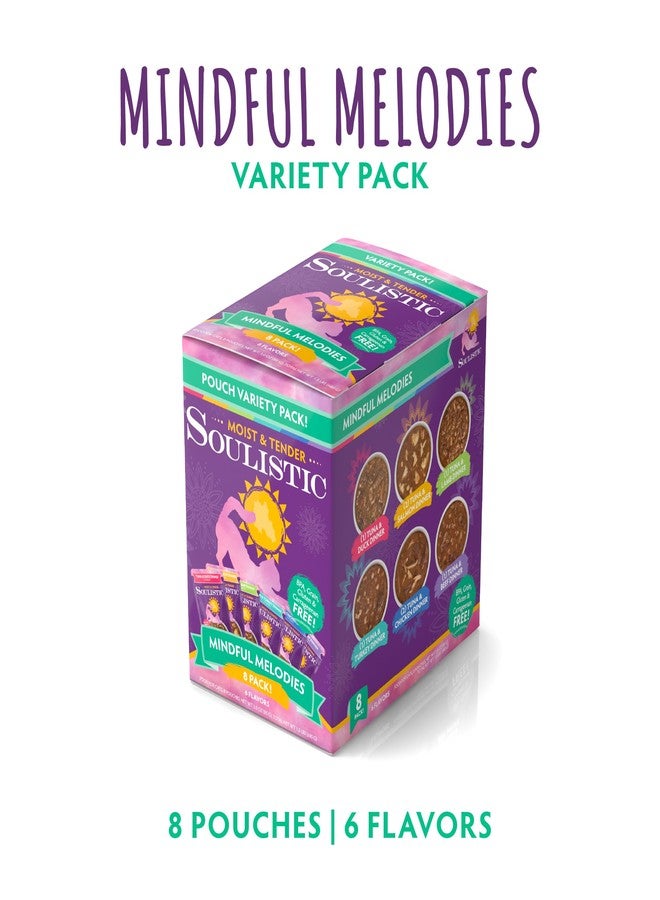 Soulistic Moist and Tender, Mindful Melodies Variety Pack, 3oz Pouch, Pack of 8 - Image 2