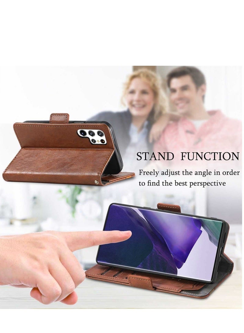 Captaintech Case for Samsung S22 Ultra case KASTWAVE RFID Blocking Leather Wallet Phone case Credit Card Holdersim Card Key Storage Flip Folio Shockproof case for Samsung Galaxy S22 Ultra case 6.8'' - Image 3