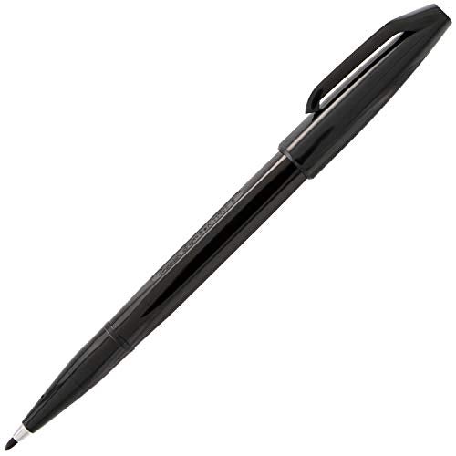 Pentel أقلام بينتل® ساين، نقطة رفيعة، 2.0 مم، أسود، حبر أسود، عبوة من 12 قلم - Image 4