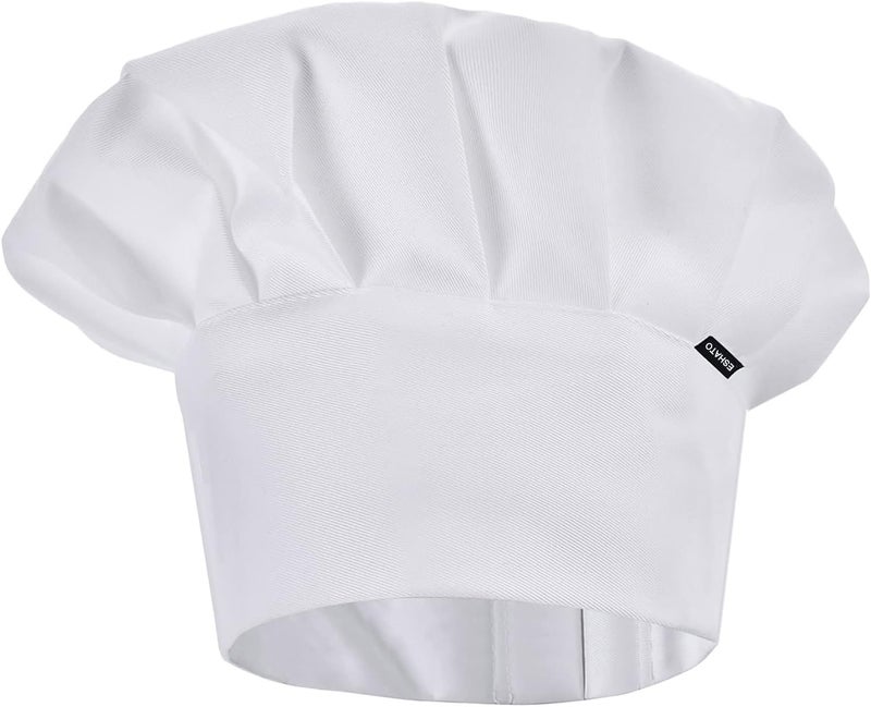 ESHATO Kids Chef Hat, Poly-Cotton Kitchen Cooking Cap for Children - Image 1