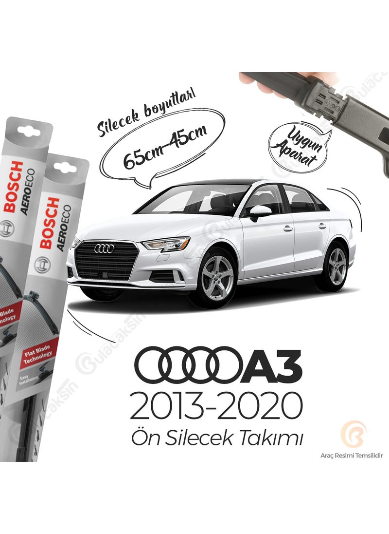 BOSCH Audi A3 Banana Wiper Set (2013-2020) Aeroeco  - Image 1