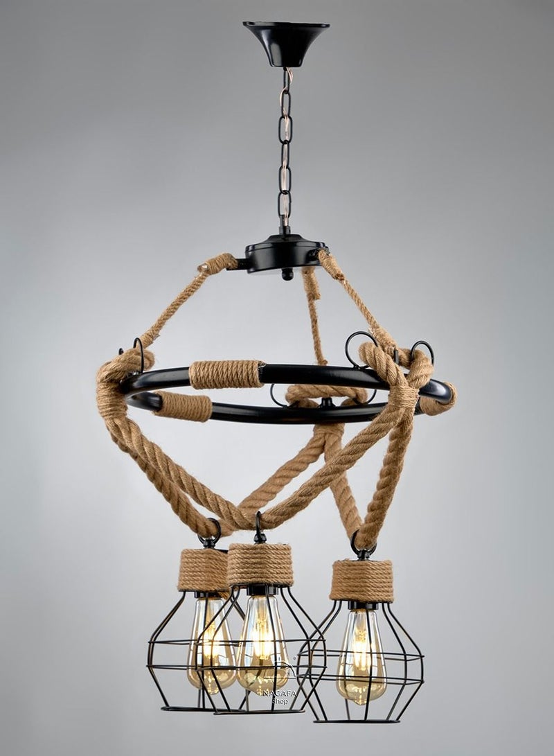 نجفة شوب نجف سقف مودرن من الالومنيوم و الكتان R1010 - Image 1