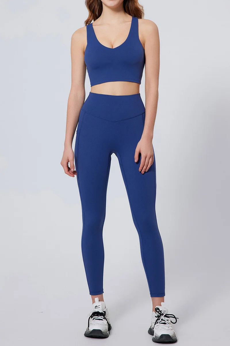 SVL SVL Active Aura Bra with Removable Pads Dark Blue