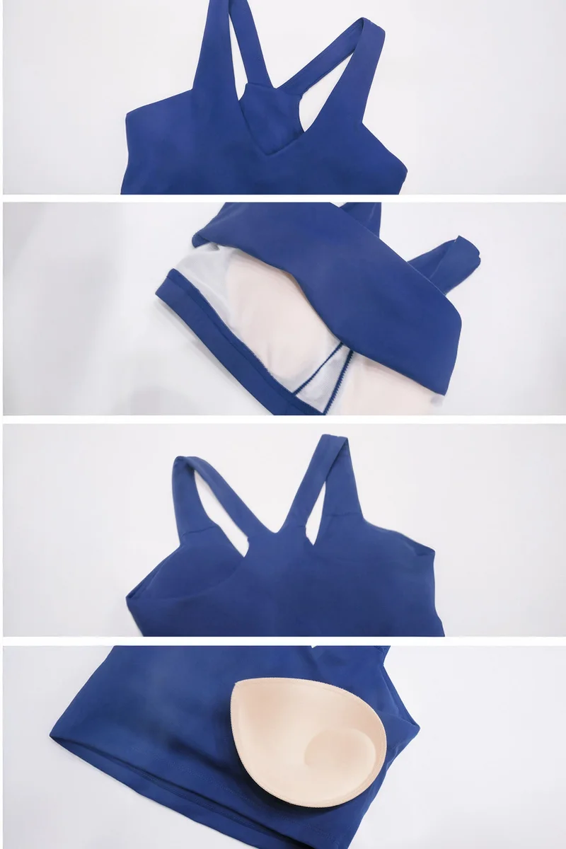 SVL SVL Active Aura Bra with Removable Pads Dark Blue