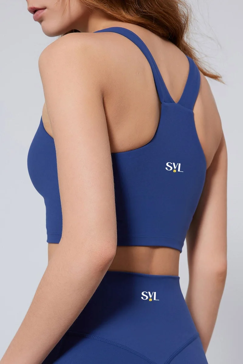 Svl Dark Blue Active Aura Sports Bra for Women | Best Price UAE