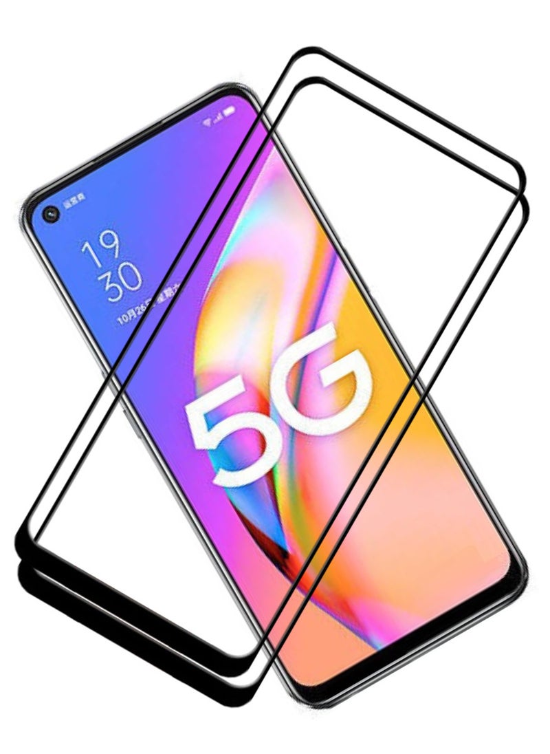 ACLIX 2 Pieces Antistatic ESD Dustproof Premium Quality High Definition Tempered Glass Screen Protector Designed For Oppo A93 5G - Image 1