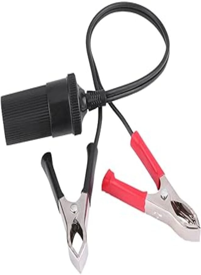Generic Cigarette Lighter Socket, 12V Car Battery Terminal Clip On Cigarette Lighter Socket Adapter Auxiliary Power Clamps 