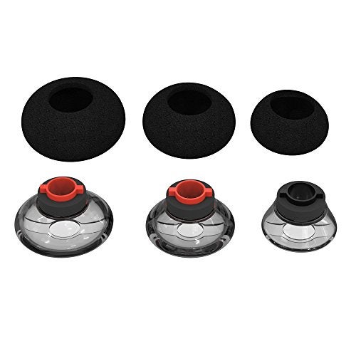 Wiki VALLEY 3X Voyager 5200 Ear Tips Replacement,Ultra Comfort Silicone Voyager Legend 30/ Voyager Legend 50 Eartips with in-Ear Foam for Plantronics Ploy Voyager 5200 5220 5210 Series Headset Earphone Buds-S/M/L - Image 1