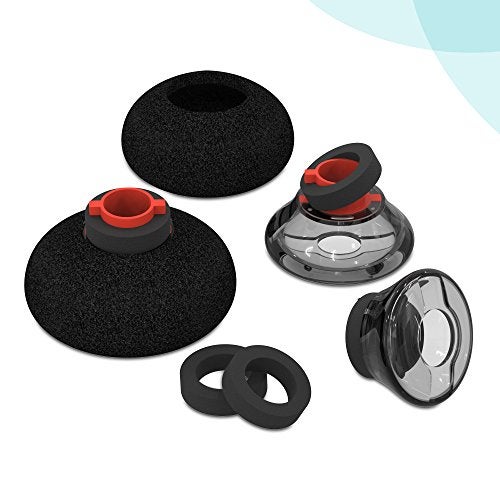 Wiki VALLEY 3X Voyager 5200 Ear Tips Replacement,Ultra Comfort Silicone Voyager Legend 30/ Voyager Legend 50 Eartips with in-Ear Foam for Plantronics Ploy Voyager 5200 5220 5210 Series Headset Earphone Buds-S/M/L - Image 2