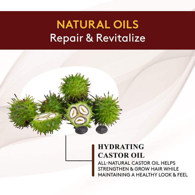 OKAY for MEN Castor Oil Hair & Beard Shampoo - Hydrating Shampoo for Healthy Hair & Beard Growth, Moisturizing Care, Strengthen & Restore Damage, Natural, Sulfate-Free - 16 Oz - Image 4