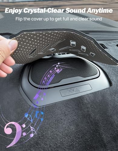JOYTUTUS Dash Cover Mat Compatible with 2025 2026 4Runner & 2024-2026 Tacoma Dashboard Cover Mat Non-Slip Dash Mat with Openable Speaker Cover - Image 3
