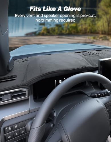JOYTUTUS Dash Cover Mat Compatible with 2025 2026 4Runner & 2024-2026 Tacoma Dashboard Cover Mat Non-Slip Dash Mat with Openable Speaker Cover - Image 2