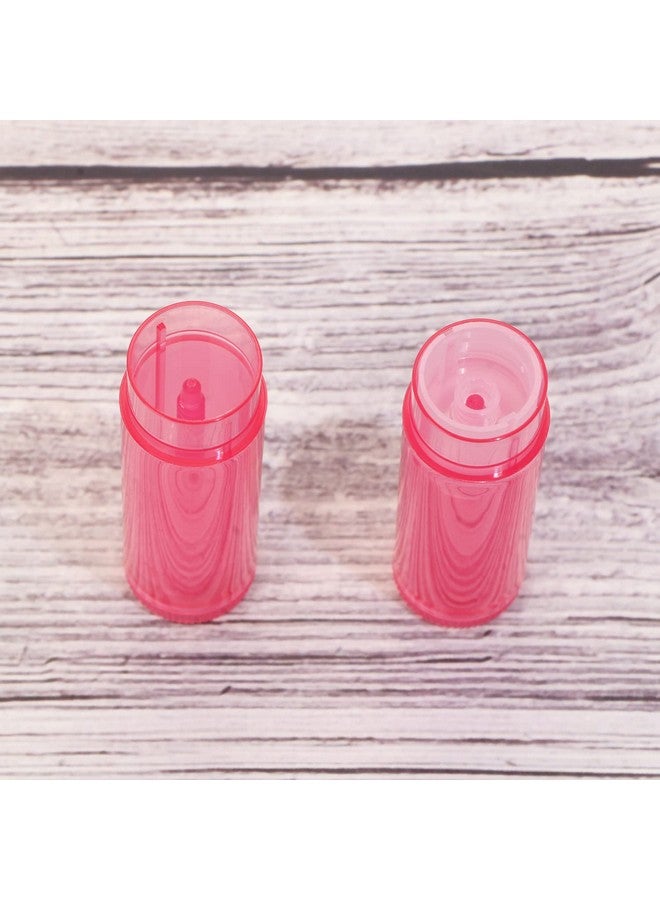 Mini Skater 20Pcs 3;16 Oz (5.5Ml) Translucent Lipstick Cosmetic Empty Lip Gloss Lipstick Balm Tube With Caps Container Bottle For Lady Women Makeup Tool (Dark Pink) - Image 4