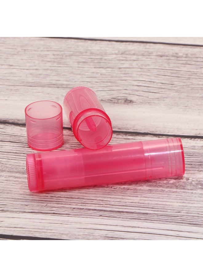Mini Skater 20Pcs 3;16 Oz (5.5Ml) Translucent Lipstick Cosmetic Empty Lip Gloss Lipstick Balm Tube With Caps Container Bottle For Lady Women Makeup Tool (Dark Pink) - Image 5