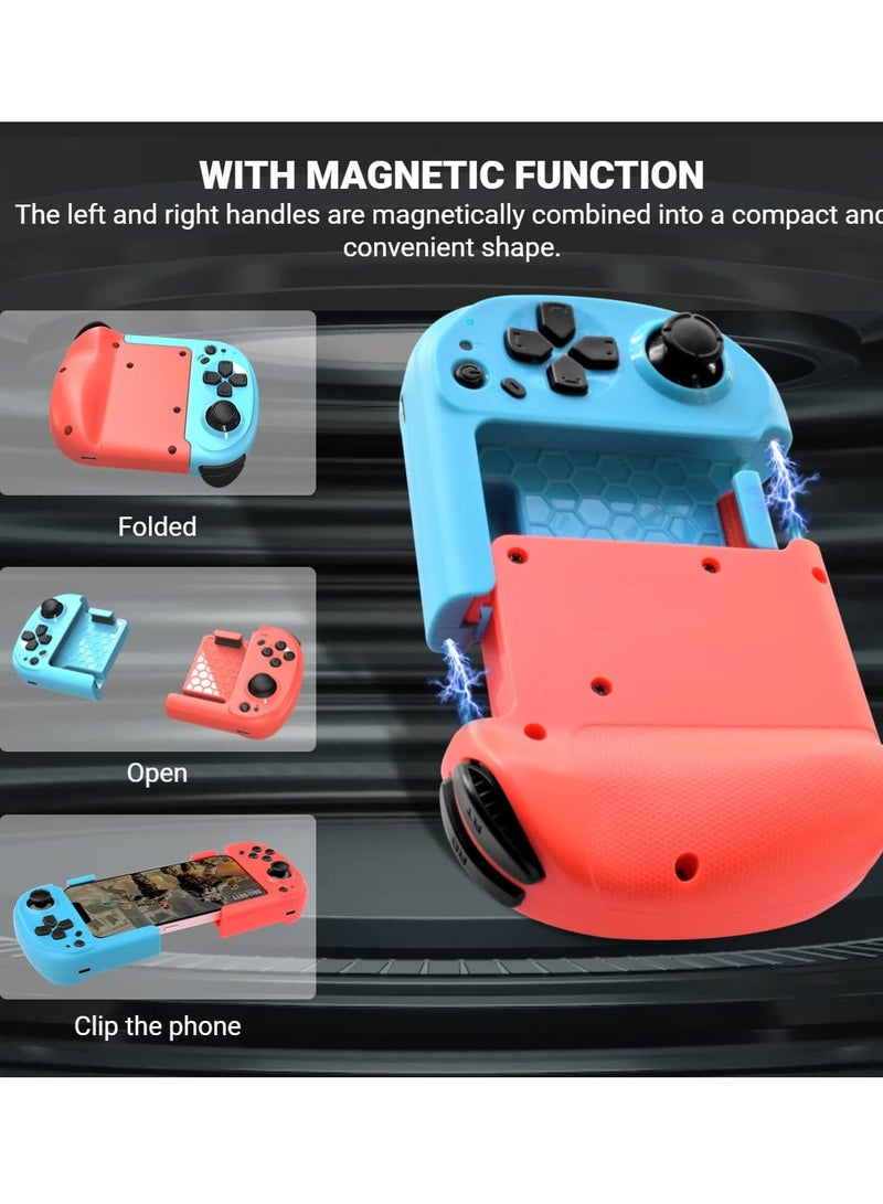 Portable One-Handed Bluetooth Game Controller for iPhone/Android - Compatible with iPhone 14, Ideal Mobile Game Joystick for Gaming on the Go. - Image 4