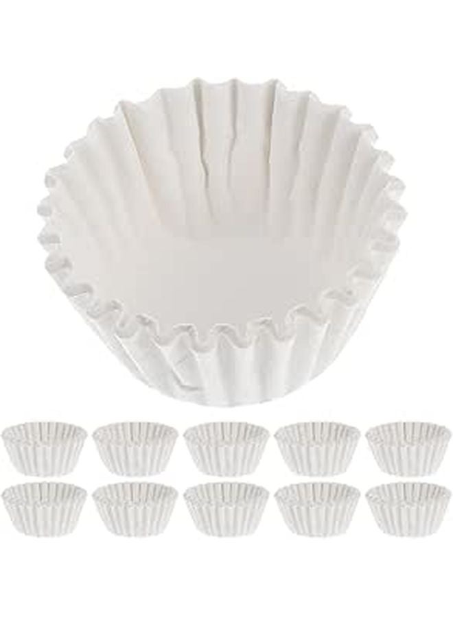 White Round Nonstick Greaseproof Baking Cups 6cm 1000pcs for Muffin Dessert - Image 1