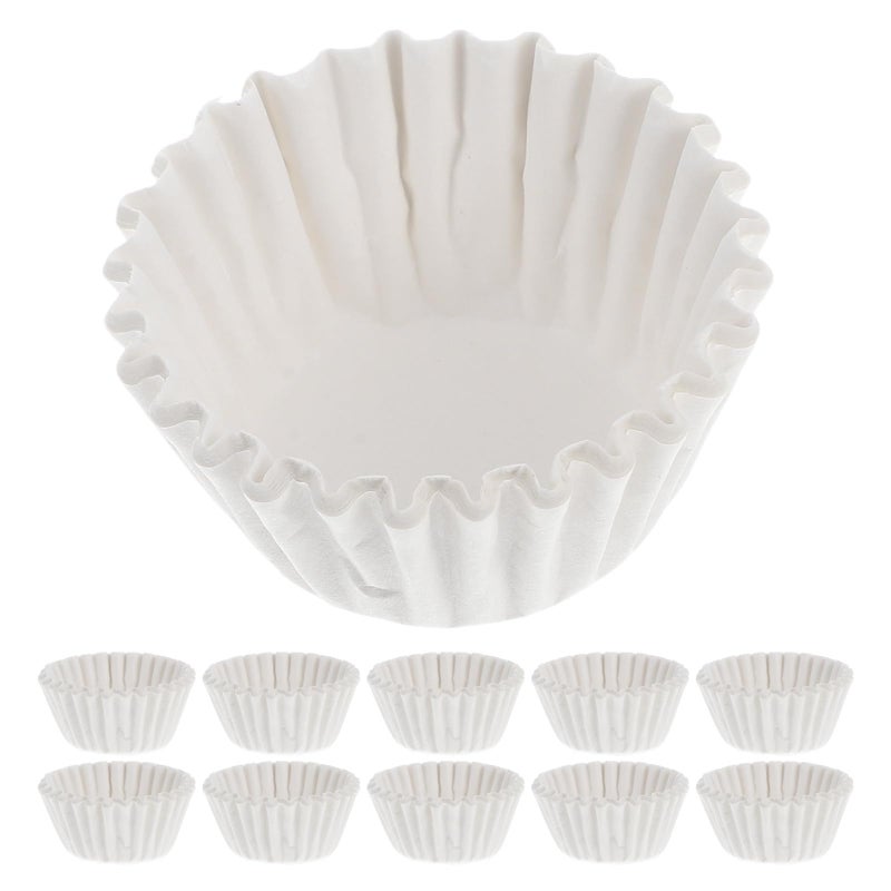 White Round Nonstick Greaseproof Baking Cups 6cm 1000pcs for Muffin Dessert - Image 2