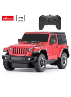 RASTAR Remote Control Car Jeep Wrangler JL 1:24 RC Toy Car RED  - Image 1