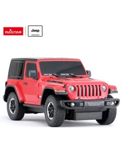 RASTAR Remote Control Car Jeep Wrangler JL 1:24 RC Toy Car RED  - Image 2