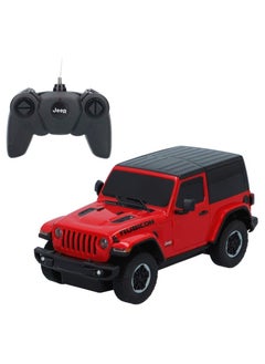 RASTAR Remote Control Car Jeep Wrangler JL 1:24 RC Toy Car RED  - Image 5