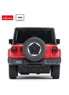 RASTAR Remote Control Car Jeep Wrangler JL 1:24 RC Toy Car RED  - Image 4