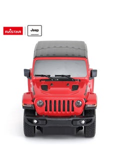 RASTAR Remote Control Car Jeep Wrangler JL 1:24 RC Toy Car RED  - Image 3